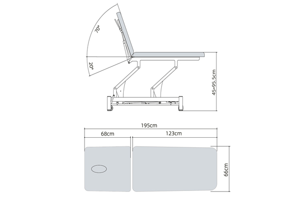 Camilla PRIM ÉLITE 2C Hidráulica gris - Imagen 2