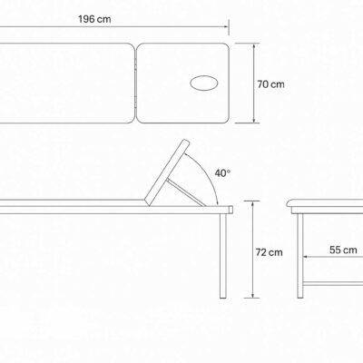 Medidas Camilla Metálica Prim